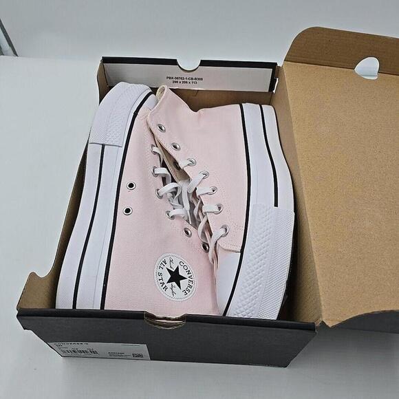 Size 10 - Converse Chuck Taylor All Star Lift Platform High Decade Pink W - Picture 8 of 9